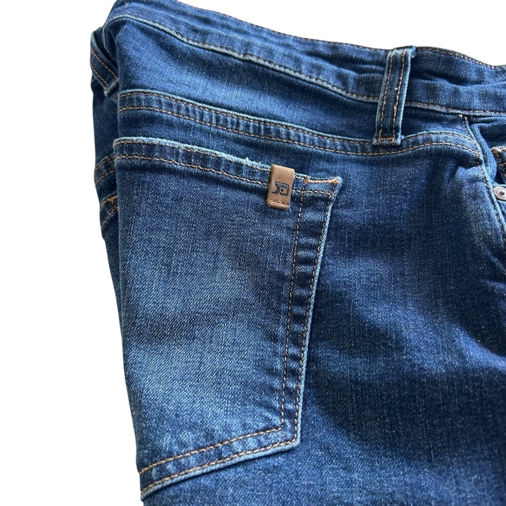 Joe's Jeans "Edlyn" Mid-Rise Dark Blue Denim Shorts Women's Size 27 (B7-1076) - Picture 4 of 12